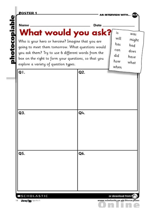 What would you ask your hero?