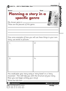 Planning a story in a specific genre
