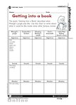 Getting into a book - describing settings (1 page)