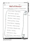 Olympics and Paralympics - Roll of Honour (1 page)