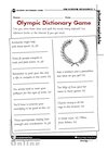 Olympic dictionary game – activities
