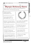 Olympic dictionary game - activities (1 page)