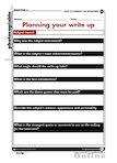 Interview write up - planning grid (1 page)