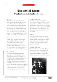 Essential facts – Winston Churchill: His finest hours