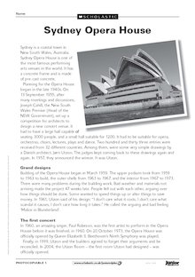 Sydney Opera House – fact sheet