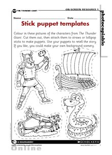 Stick-puppet templates