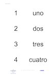 Year 3 Spanish - Pelmanism number cards (3 pages)
