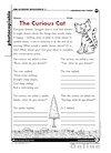 The Curious Cat – poetry writing frame