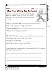 On the Way to School - writing a simile poem (1 page)
