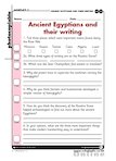Ancient Egyptians and their writing (1 page)