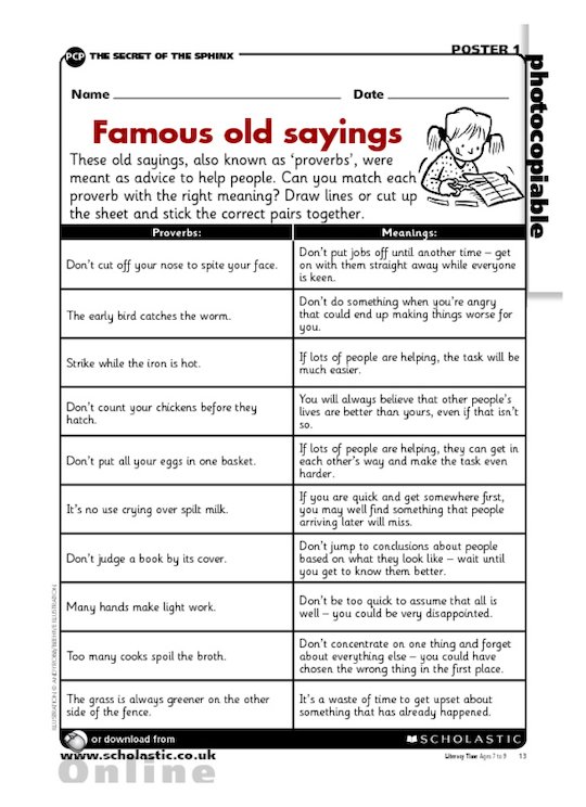 famous-old-sayings-and-proverbs-scholastic-shop