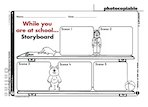 While you are at school storyboard (1 page)
