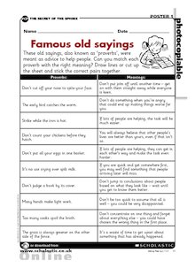 Famous old sayings and proverbs