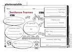 Sentence frames (1 page)
