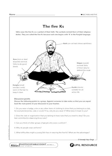 sikhism-the-five-ks-primary-ks2-teaching-resource-scholastic