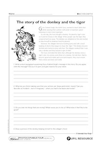 Sikhism: Story of the donkey and the tiger
