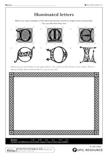 Anglo-Saxons: Illuminated letters