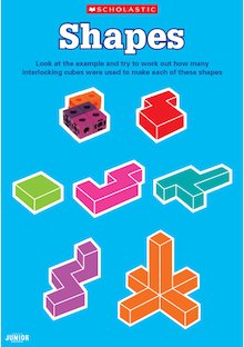 Shapes made from unit cubes – poster