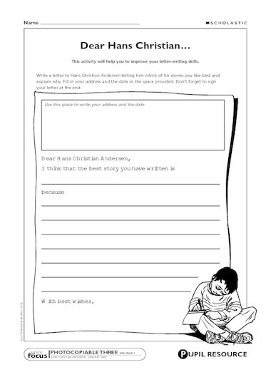 Letter-writing: Dear Hans Christian… – Primary KS2 teaching resource ...