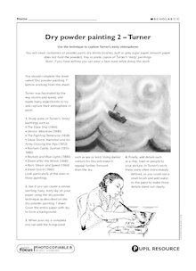 Dry powder painting 2 – Turner