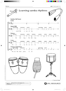 Learning samba rhythms