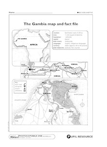 The Gambia – map and fact file