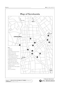 The Gambia: Map of Serekunda