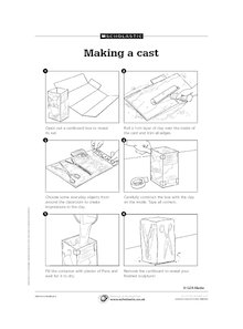 Making a plaster cast