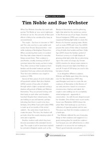 Biography of artists Tim Noble and Sue Webster
