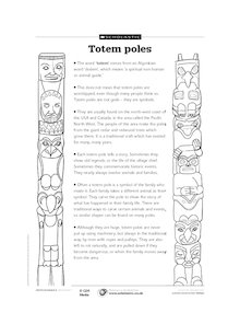 Totem poles – fact sheet