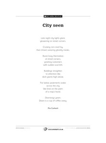 ‘City seen’ poem