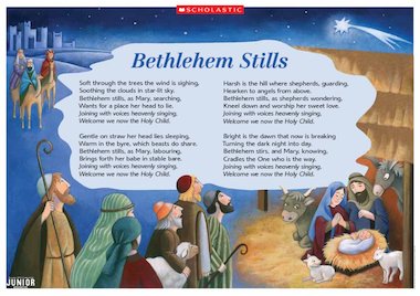 ‘Bethlehem Stills’ – Christmas carol poster – Primary KS2 teaching ...