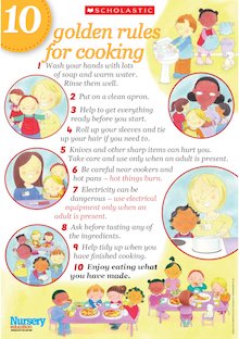 Golden rules for cooking – poster