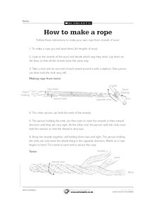 How to make a rope