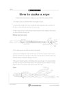 How to make a rope