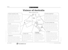 Visitors’ map of Australia