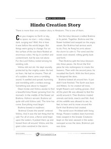 Hindu creation story