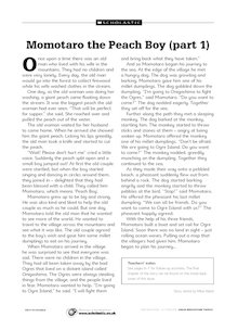 Momotaro the Peach Boy (part 2)