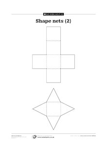 Shape nets – cube & pyramid