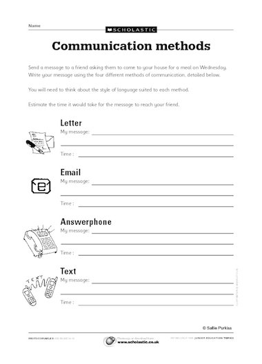 Communication methods – Primary KS2 teaching resource - Scholastic