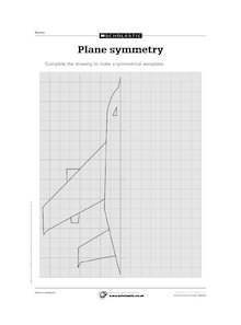 Draw a symmetrical aeroplane