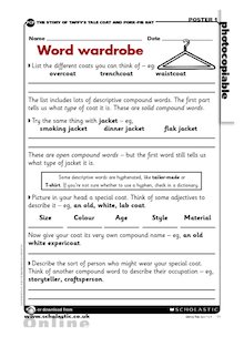 Word wardrobe – descriptive words