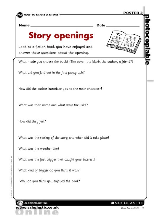 Story openings - Scholastic Shop