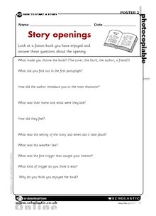 Story openings