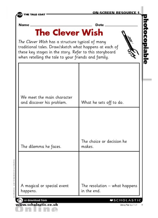 The Clever Wish - storyboard