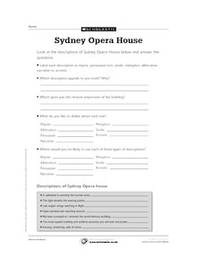 Sydney Opera House – quiz