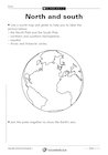 The poles and the equator – globe map