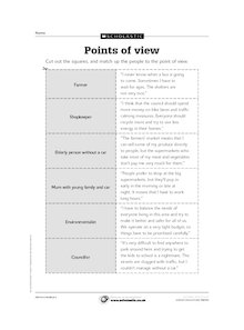 Local issues: Points of view