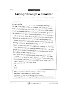 Living through a disaster – diary recount