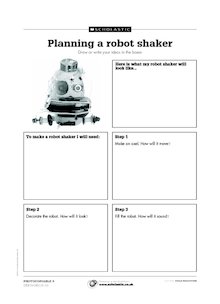 Planning a robot shaker